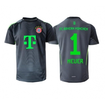 Billige Fotballdrakt Bayern Munich Manuel Neuer #1 Keeper Replika Bortedrakt 2025-26 Kortermet
